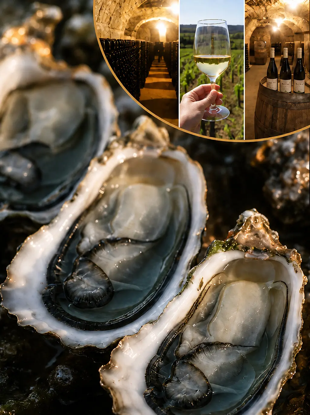 Huîtres françaises et vins de Loire, sélection ATRIBAT